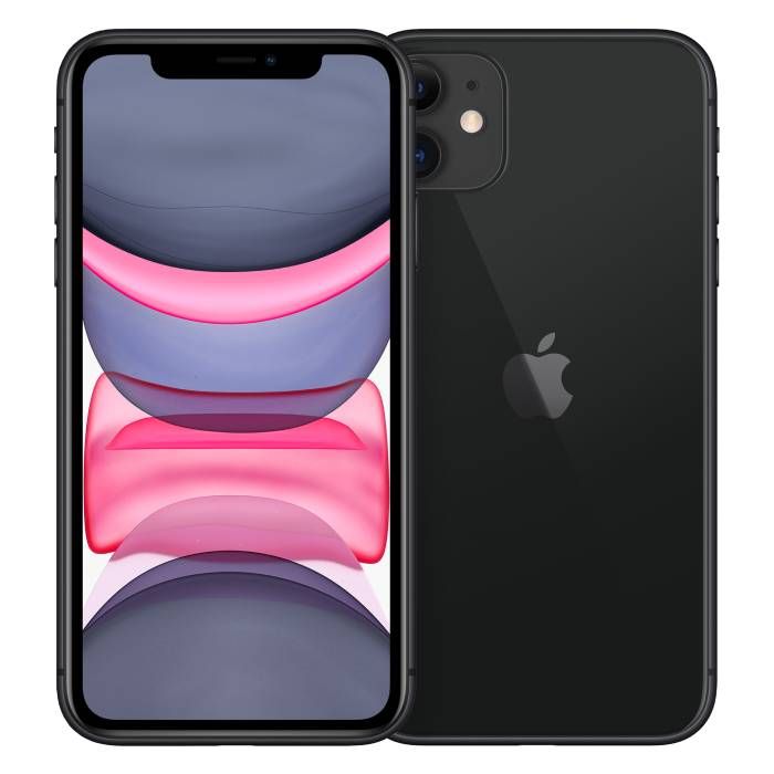 Apple iPhone 11 64 GB Zwart, voorbeeldfoto 1