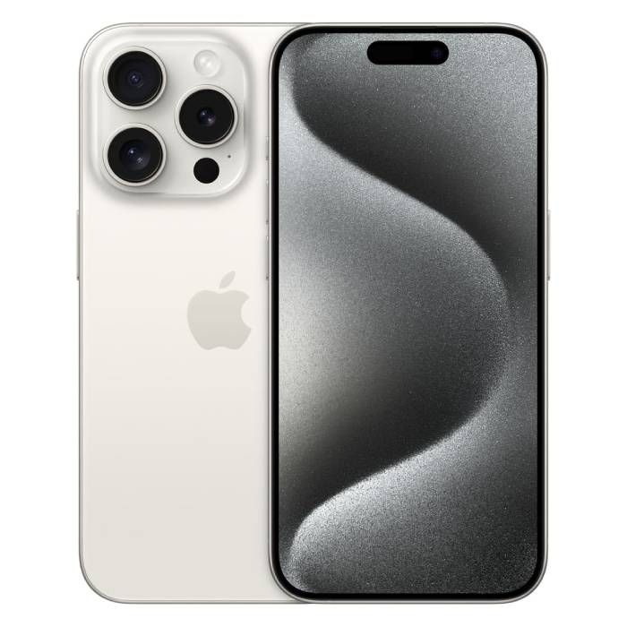 Apple iPhone 15 Pro 128 GB Wit titanium, voorbeeldfoto 1