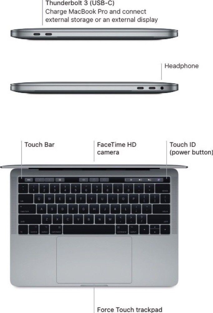 Apple MacBook Pro (13 inch, 2017), voorbeeldfoto 2